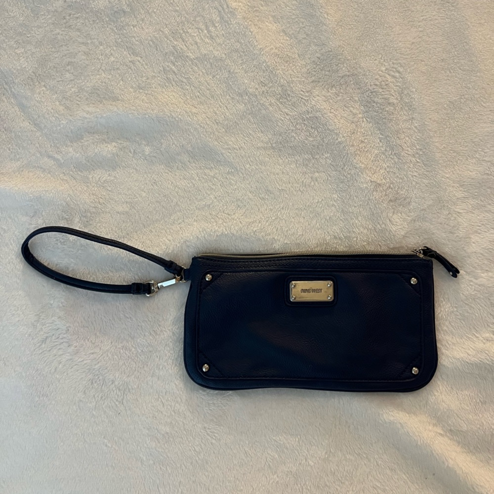 Navy blue purse/wristlet